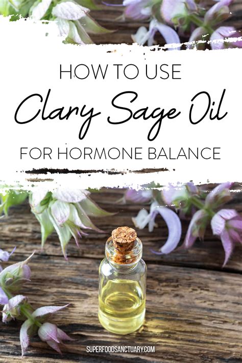 how to use clary sage oil.